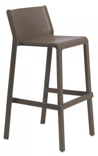 Barová židle Trill, polypropylen (hnědá)