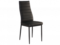 Jídelní židle H-261 černý rám / černá ekokůže