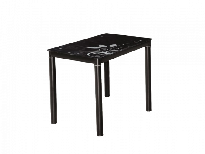 Jídelní stůl DAMAR (černá, 80x75x60)