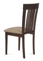Jídelní židle BC-3940 WAL (ořech/béžová)