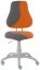 Rostoucí židle FUXO S-LINE SU46/SU24 (oranžová/šedá)