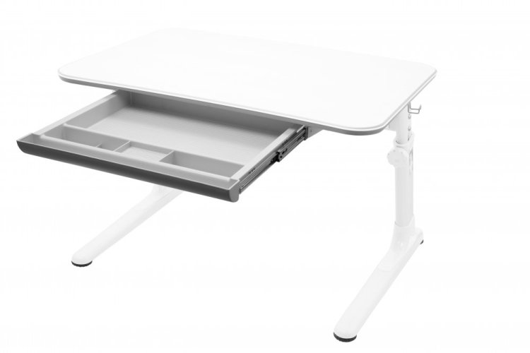 Dětský rostoucí stůl Junior 32W1 18( bílý/stříbrný)