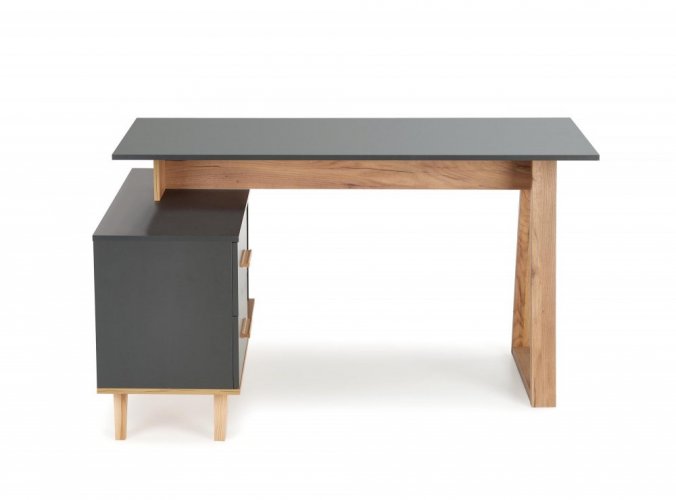 Psací stůl SERGIO XL (antracit/dub wotan)