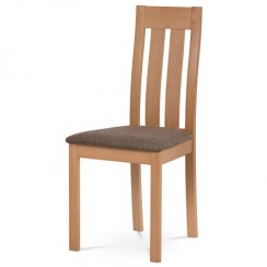 Jídelní židle BC-2602 BUK3 (buk/hnědý melír)