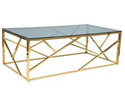 Konferenční stolek ESCADA A (kouřové sklo/zlatá)
