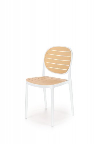 Jídelní židle K529 (přírodní/bílá)