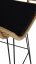 Barová ratanová židle H-105 (přírodní/černá)