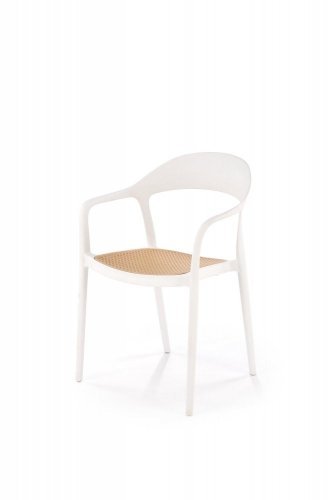 Jídelní židle K530 (bílá/přírodní)