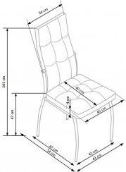 Jídelní židle K416 (šedá)