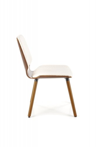 Jídelní židle K511 (krémová/ořech)