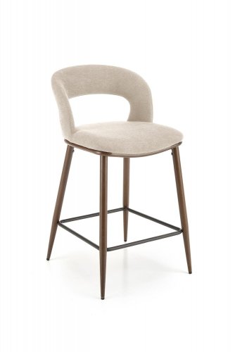 Barová židle H-114 (béžová/ořech)