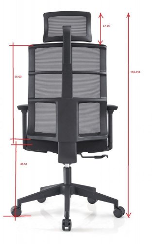 Kancelářská židle FISH (černá)