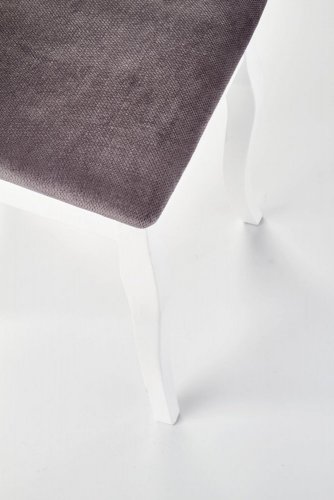 Jídelní židle BAROCK (bílá/šedá)