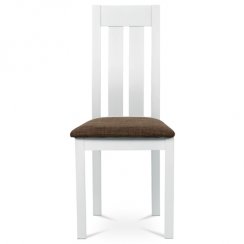 Jídelní židle BC-2602 WT (bílá/hnědá)