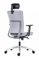 Kancelářská židle NEXT (šedá síť, šedý potah)
