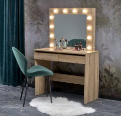 Toaletní stolek HOLLYWOOD se zrcadlem (dub artisan)