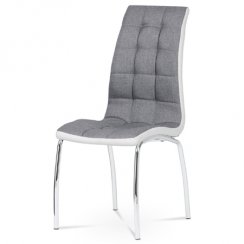 Jídelní židle DCL-420 GREY2 (chrom/šedá)