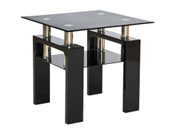 Konferenční stolek LISA D (černá/černá lesk)