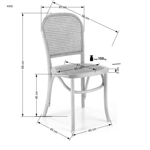 Ratanová židle K502 (přírodní)
