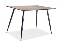 Jídelní stůl REMUS (ořech/černá, 120x75x80)