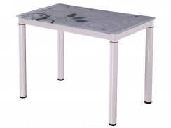 Jídelní stůl DAMAR (bílá, 100x75x60)