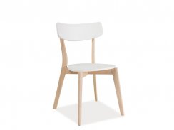 Jídelní židle TIBI bělený dub / bílá