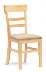 Židle PINO S (masiv borovice, čalouněný sedák)