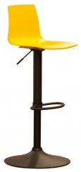Barová židle Imola (žlutá), polypropylen lesk