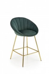 Barová židle H-112 (zelená/zlatá)