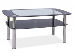 Konferenční stolek RAVA C (sklo/chrom)