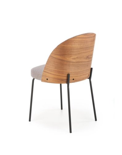 Jídelní židle K451 (šedá/světlý ořech)