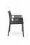 Zahradní židle K492, stohovatelná (černá)