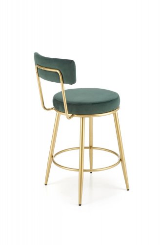 Barová židle H-115 (zelená/zlatá)