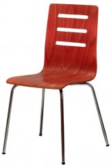 Židle Tina (třešeň) - šedá kostra - DO VYPRODÁNÍ ZÁSOB