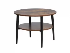 Konferenční stolek ELLA B (rustikální hnědá/černá)