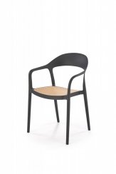 Jídelní židle K530 (černá/přírodní)