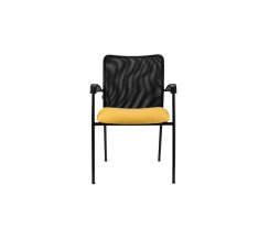Konferenční židle TRINITY (černá kostra, područky)