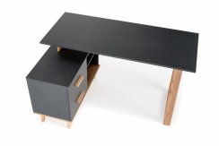 Psací stůl SERGIO XL (antracit/dub wotan)