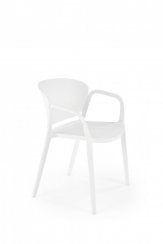 Zahradní židle K491, stohovatelná (bílá)