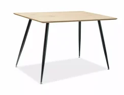 Jídelní stůl REMUS (dub/černá, 120x75x80)