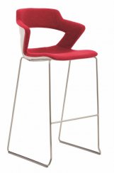 Barová židle 2160/SB TC Aoki (čalouněný sedák a opěrák)