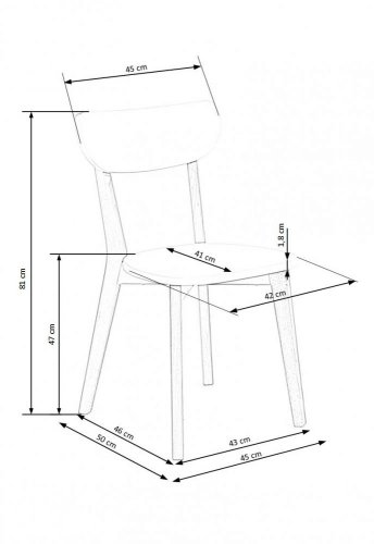 Jídelní židle BUGGI (bílá/přírodní buk) - VÝPRODEJ SKLADU
