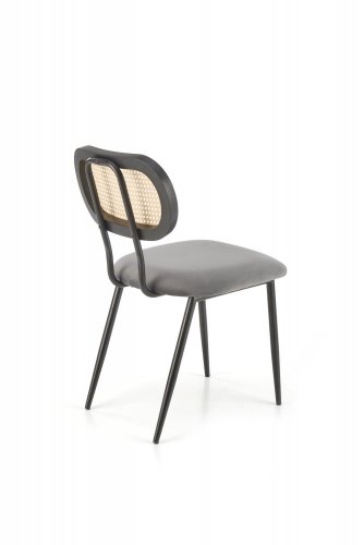 Ratanová židle K503 (šedá)