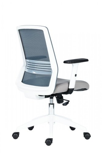 Kancelářská židle NOVELLO WHITE (šedá)