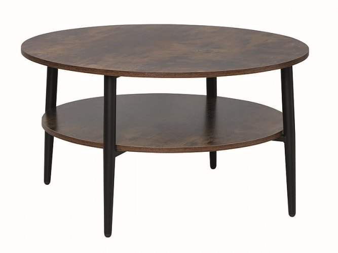 Konferenční stolek ELLA A (rustikální hnědá/černá)