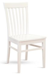 Židle K2, bílá (masivní sedák)