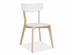 Jídelní židle TIBI bělený dub / bílá