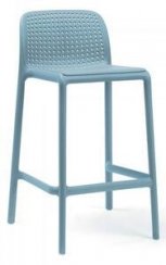 Barová židle Bora-MINI (modrá), polypropylen