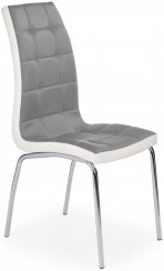 Jídelní židle K-186 (šedo-bílá)