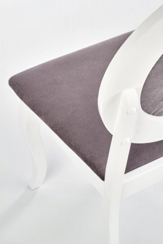 Jídelní židle BAROCK (bílá/šedá)